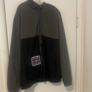 Mossimo Supply Co. Two-Tone Hooded Windbreaker - Gray & Black